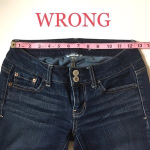 RIGHT and WRONG HOW TO Measure Jeans/Pants Waist